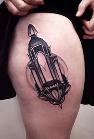 Thigh lamp tattoo crocodile tattoo tattoo