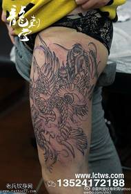 Uferdige ph Phoenix vakre tatoveringsmønster
