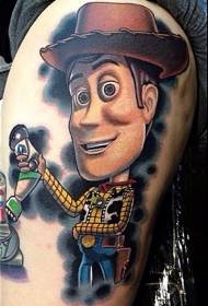 Dij kleur speelgoed verhaal cowboy cartoon tattoo patroon