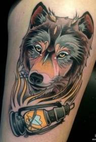 Ewrûpa û dibistana nû ya wolf head of pattern tattoo light