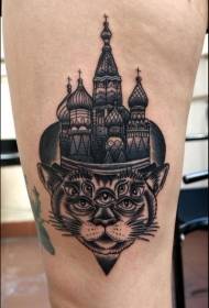 Venäjän katedraali salaperäisellä kissan tatuointikuviolla