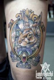 Kruda kolora portreto tatuaje mastro