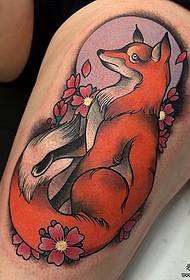 Thigh sexy European neAmerican fox ruva tattoo tattoo maitiro