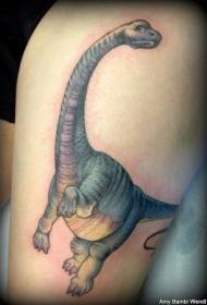 Modello del tatuaggio del dinosauro di stile dell'illustrazione