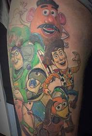 Been Faarf Cartoon Tattoo Muster