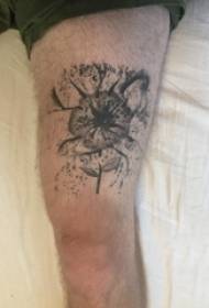 Tatuaggio fiore, ragazzo, coscia, foto tatuaggio fiore