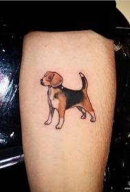 Piccolo modello di tatuaggio per cani freschi di piccola taglia europeo e americano