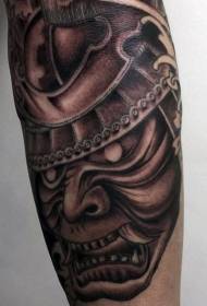Modello tatuaggio tatuaggio rabbia misterioso guerriero braccio