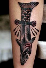 Pátrún tattoo scian siorc chartúin dath