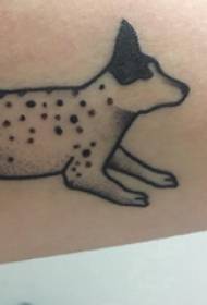 Štenad tetovaža slika djevojka ubodi štene tetovaža sliku na malo ruku