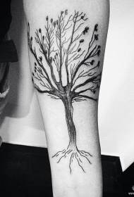 छोटे हाथ का पेड़, यूरोपीय और अमेरिकी टैटू पैटर्न