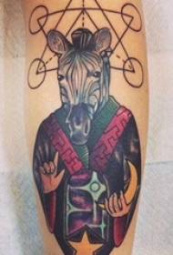 Zebra tetování vzor dívčí paže na geometrii a obrázky zebra tetování