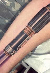 Рака боја реална светлина меч тетоважа шема