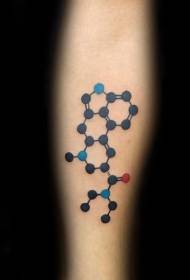 jib colour modeli i tatuazhit të formulës së shkencës