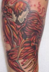Patró de tatuatge de spiderman de color del braç