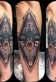 Klengaarm europäesch an amerikanesch Insektgeometrie Schoul Tattoo Muster