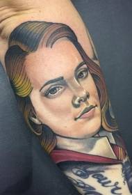 Barva roke Harry Potter tema filma Granger portretna tetovaža
