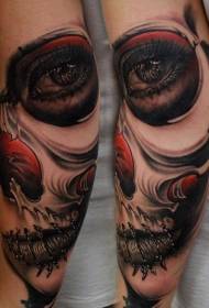 Braccio nuovo stile colore donna ritratto tatuaggio modello