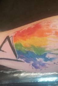 Akvarell splash festék tetoválások hím hallgató műkarja kreatív akvarell splash tetoválás képekkel