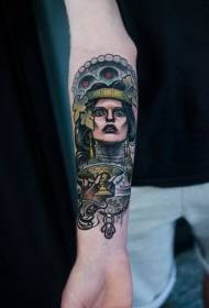 Рука цвет племенной стиль женщины аватар татуировки