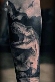 Braccia stile di illustrazione splendido vari modelli di tatuaggio di dinosauro