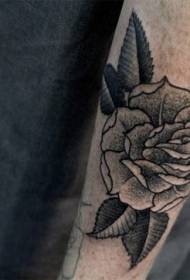 Uključite lijep uzorak tetovaže sive ruže