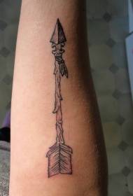 Машка рака античка стрелачка тетоважа шема