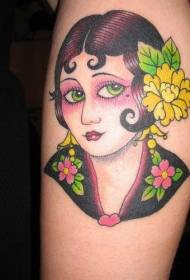 Patrún ildaite tattoo geisha
