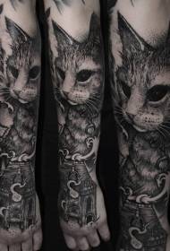 reyalis chat nwa ak ansyen kay tat modèl tatoo