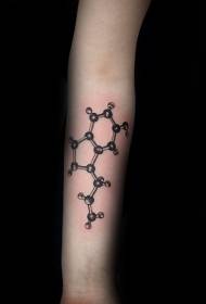 model zinxhiri kimik i zinxhirit simbol tatuazh