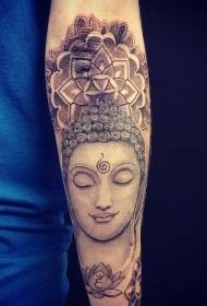 Bracciale maschile minimalista in pietra di tatuu di Buddha