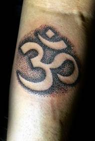 Sting stil crni azijski uzorak tetovaže