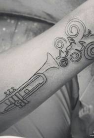Mali krak mali svježi instrument instrumenta tetovaže