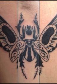 paže černé krásné hmyzu tetování vzor