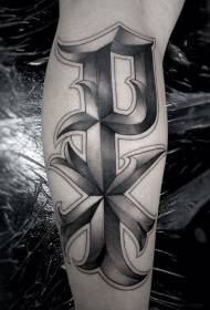 Wapen grutte folume Chi Rho spesjaal religieus symboal tattoo patroan