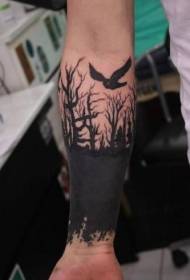 Arm Black Forest na Nnụnụ Tattoo