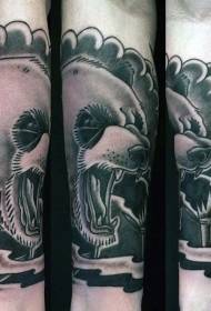 Arm mufananidzo ruvara zvakaipa panda tattoo maitiro