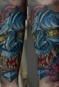 Braccio nuovo colore stile scuola come modello di tatuaggio