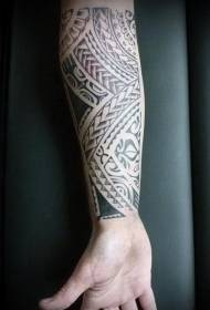 Tribal tattoo-patroon met armplezier decoratief ontwerp
