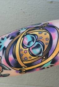 Wapen âlde styl kleurige lytse magyske tatoeëringspatroan