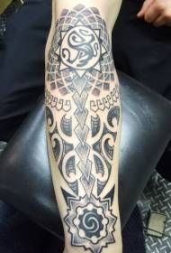 Patrún tattoo totem dúch liath liathróide