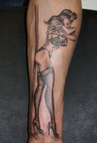 手臂可愛性感的女孩紋身圖案