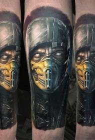 Arm new style color deadly combat warrior tattoo pattern