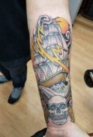 Tattoo Segelboot Boys Arms Captain und Segel Tattoo Bild