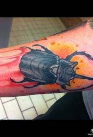 Arm hrošč evropski in ameriški vzorec tatoo splash