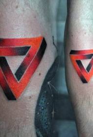 Braccio piccolo colorato misterioso simbolo tatuaggio