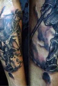 Озброєння vintage давніх воїнів татуювання візерунок