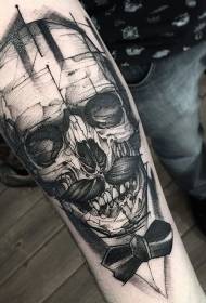 točkovni trn Style črni vzorec tatoo nežnejšega spola