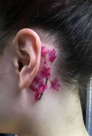 ragazza poi delicato motivo floreale elegante fiore rosa