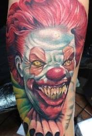 нарисованная призраком татуировка клоуна
